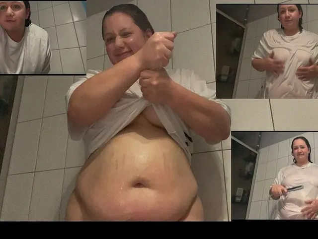 Wet-Tshirt girl es wird nass eng geil und feucht !