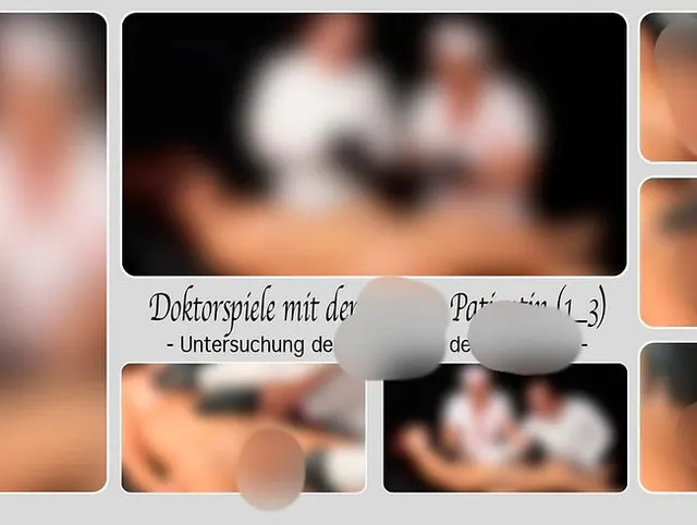 Doktorspiele mit der Patientin (1_3) - Untersuchung der Vagina mit dem Glasdildo -
