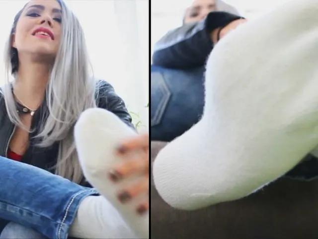Ich mach dich zu meiner Socken-Muschi!