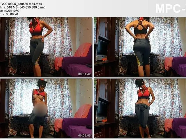 Natalia pisste in graue Leggings
