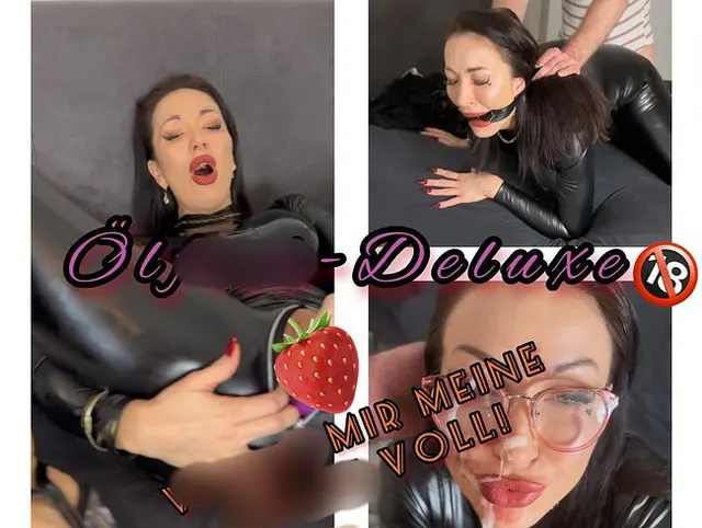 Öl-Fick Deluxe! Wichs mir schön meine Fresse voll!