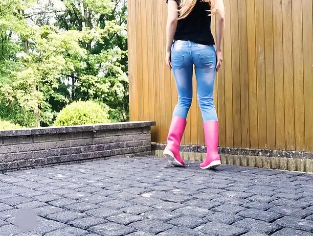 Gummistiefel und Jeans :)