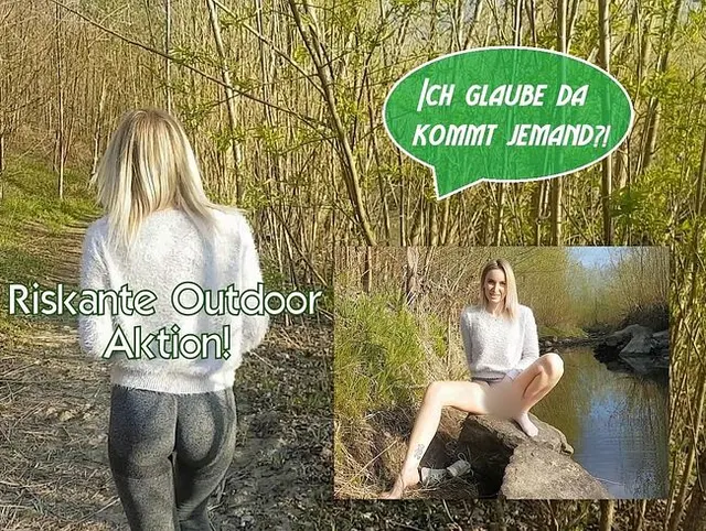 Riskante Outdoor Aktion