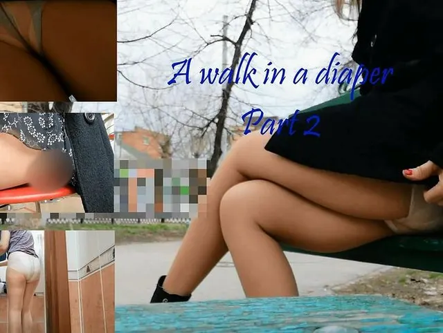 Laufen Sie in nasser Windel durch die Stadt. 2 Teil