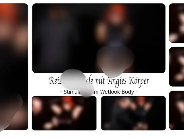 Reizvolle Spiele mit Angies Körper - Stimulation im Wetlook-Body