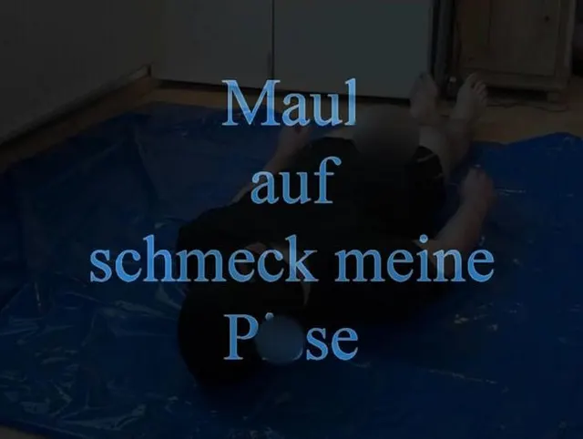 Maul auf - schmecke meine Pisse