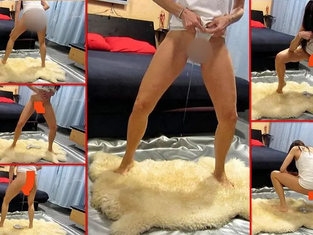 Mega-Piss - in und auf Slip auf Schaffell HD