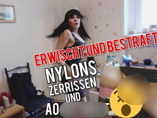 Eriwscht und Bestraft !! Nylons zerrissen und AO GEFICKT POV