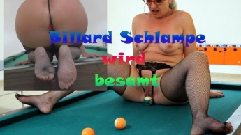 Billard Schlampe wird besamt