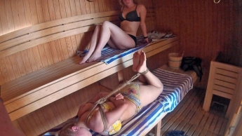 Bondage in Public: Sauna