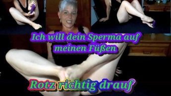 Dein Sperma auf meinen Füßen!