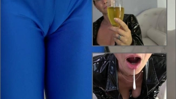 Dominanter Dominakuss in deinem Sekt!
