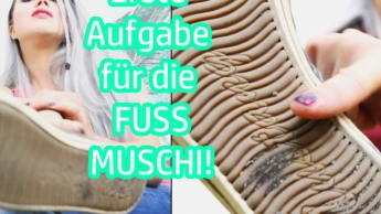 Erste Aufgabe für die FUSS-MUSCHI!