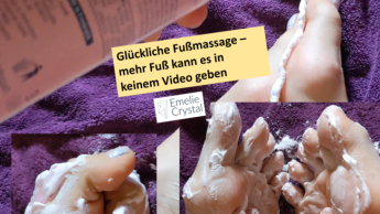 Glückliche Fußmassage