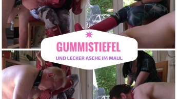 Gummistiefel und lecker Asche im Maul