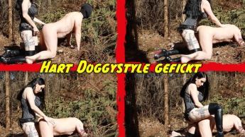 Hart Doggystyle gefickt.