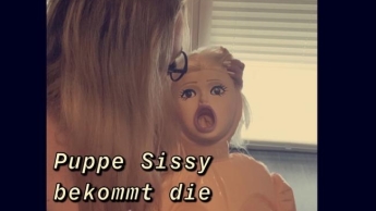 Herrin demütigt ihre Sissy Puppe!