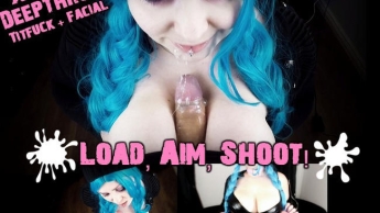 Jinx unter Sperma-Beschuss – Laden, zielen, schießen!!