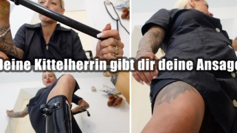 KITTELDOMINANZ So erbärmlich finde ich es wenn du meine Kittel und meine getragenen Slips trägst!