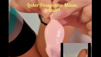 Lecker Pussycreme Mäuse, behaart