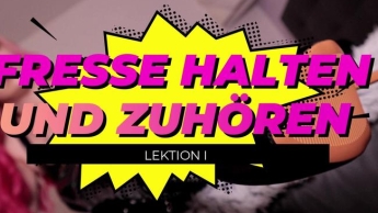 Lektion 1 – Fres*e halten und zuhören