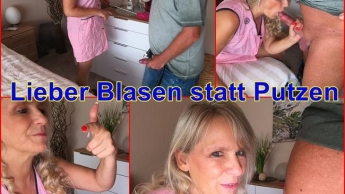 Lieber Blasen statt Putzen