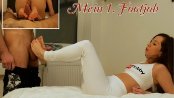 Mein 1. Footjob