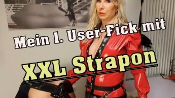 Mein 1. User-Fick mit XXL Strapon