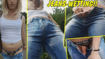 Mein erstes Jeans Wetting! Nach Public-Nude-Walk total eingepisst!