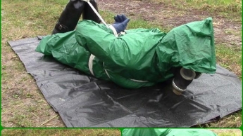 My bondage window, October 18, 2016: Hogtied in the rain