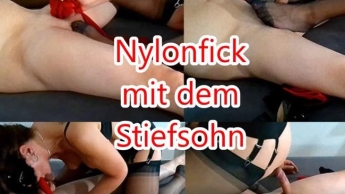 Nylonfick mit dem Stiefsohn