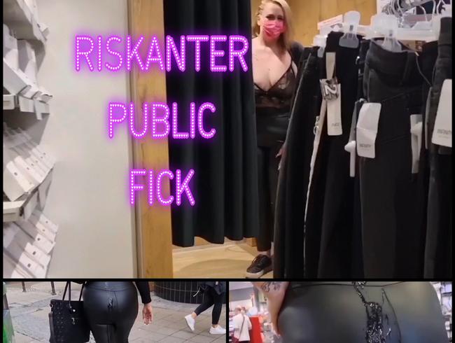 OMG!!! RISKANTER PUBLIC FICK IN DER UMKLEIDEKABINE MIT XXL-SPERMAWALK!