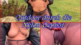 Outdoor durch die Nylon Gepisst