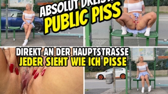 PUBLIC PISS an der Hauptstrasse | JEDER schaut mir dabei zu