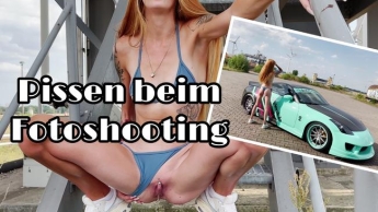 Pissen beim Fotoshooting