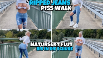 Public JEANS PISS Walk | NS Flut bis in die Schuhe