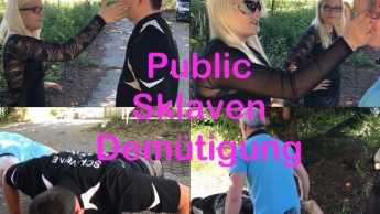 Public Sklavendemütigung!