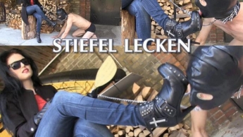 Stiefeletten sauber lecken