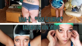 User Geschenk, Anprobe Badeanzug von Speedo