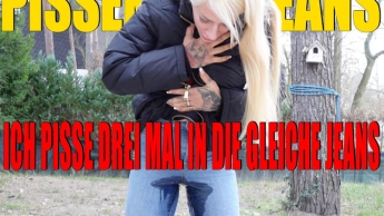 Userwunsch: Pissen in Jeans I Ich piss mir 3 MAL in die gleiche Jeans I Geiler Natursekt