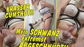 Was für ein krasser Cumshot! Mein Schwanz extremst abgeschnürt!