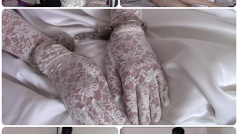 Wedding day, Part Three: Handcuffs handjob