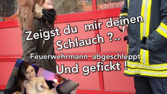 Zeigst du mir deinen Schlauch ? Feuerwehrmann Gefickt !!! Creampie ohne Gummi