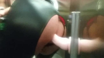hammer geiler arsch in schwarzer wetlok leggings anal i