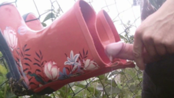 rote gummistiefel