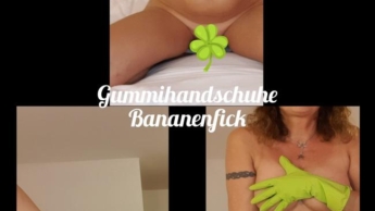 Gummihandschuhe Bananenfick