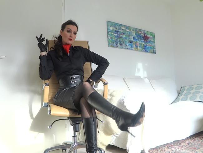Wichsaufgabe für Stiefel Liebhaber