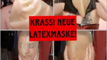 Krass! Neue Latexmaske raubt mir den Atem