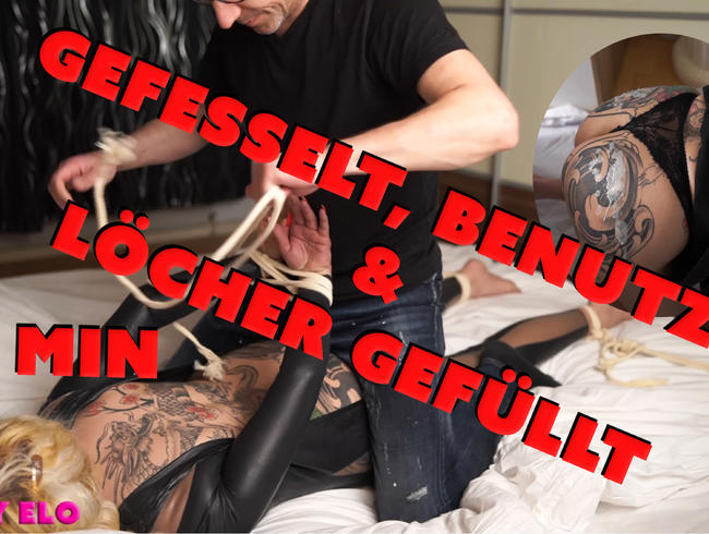 gefesselt, durchgenommen und die Löcher gefüllt – 65 min!