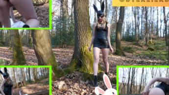 Osterbunny auf Ostereier suche – Eier Anal verschlungen